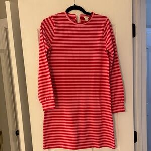 Crewcuts Vibrant Red and Pink Striped Dress